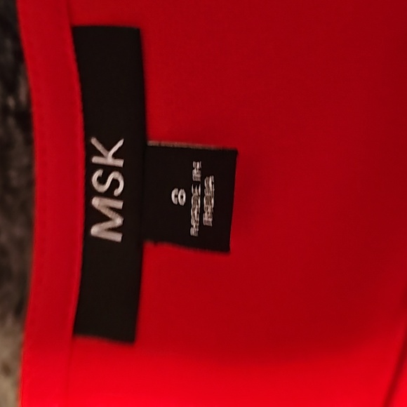 NWOT MSK size 8 Red Fancy Dress - Picture 5 of 6